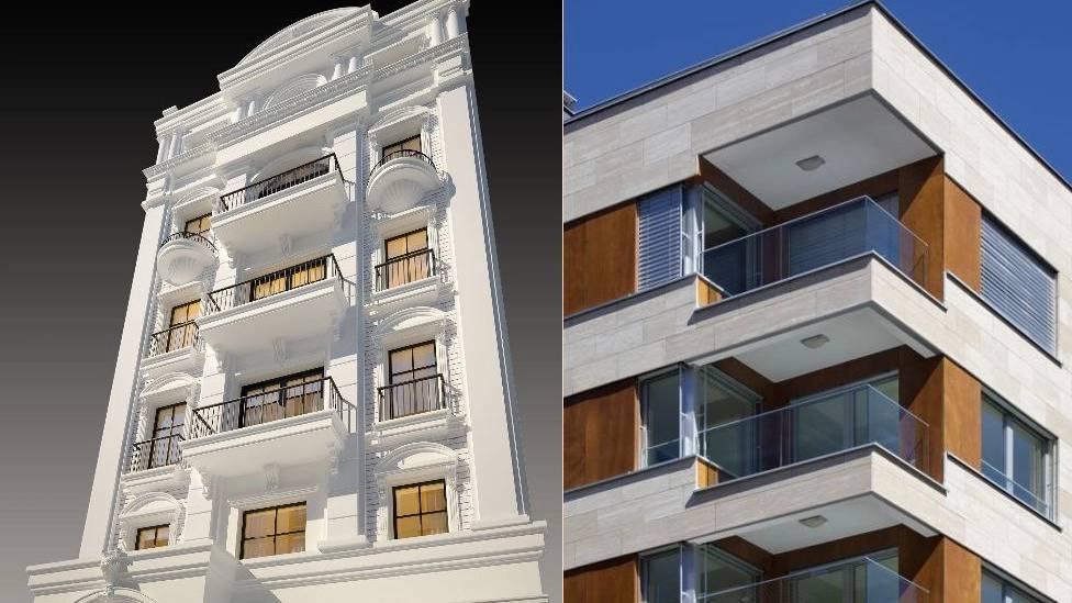 تفاوت طراحی نمای مدرن و کلاسیک